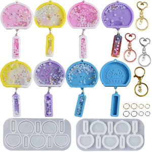 Japanese Wind Chime Epoxy Resin Mold Animal Pendant Keychain Silicone