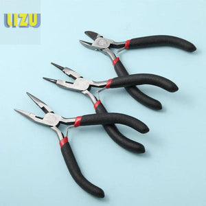 DIY Jewelry Tools Set - Pliers, Tweezers, Copper Rings