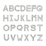26pcs 18mm Slide Letters Rhinestone A-Z for Pet Collar DIY Accessories