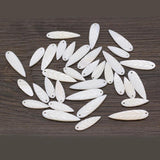 5Pcs Shell Pendant Leaf-Shaped Beads Jewelry Making DIY Necklace Earrings