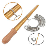 Ring Sizer Measuring Tool Set US Size 1-13 for Finger Gauger