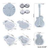 Triangle Guitar Pick Resin Mould Silicone Guitar Pick Box Mould