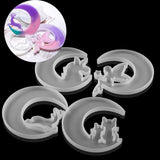 Moon Cat Deer Epoxy Resin Molds Silicone For DIY Jewelry Making