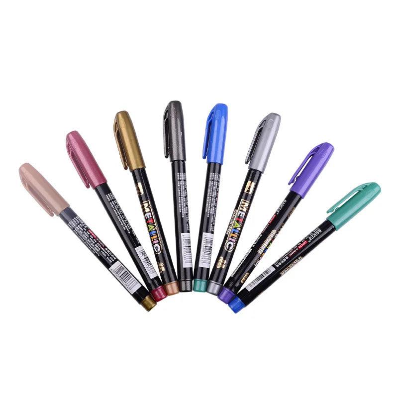 8 Colors Metallic Permanent Marker Set for DIY Jewelry Mold