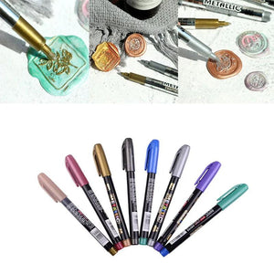 8 Colors Metallic Permanent Marker Set for DIY Jewelry Mold