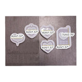 Heart Shape Resin Shaker Mold DIY Keychain Pendant Supplies
