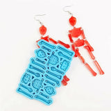 Halloween Epoxy Resin Skull Earrings Silicone Mold