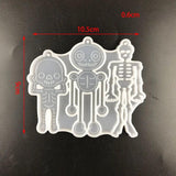 Halloween Epoxy Resin Skull Earrings Silicone Mold