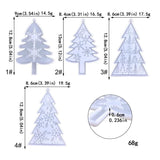 Christmas Tree Snowflake Ornaments Resin Molds DIY Keychain Pendant