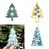 Christmas Tree Snowflake Ornaments Resin Molds DIY Keychain Pendant