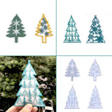 Christmas Tree Snowflake Ornaments Resin Molds DIY Keychain Pendant
