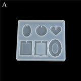 DIY UV Resin Liquid Silicone Mold Pendant Charms for Earrings Necklace