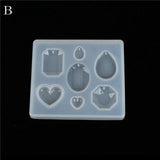 DIY UV Resin Liquid Silicone Mold Pendant Charms for Earrings Necklace