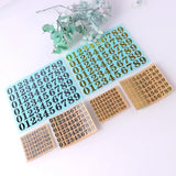 Nummers Letters Glitter Silicone Mold DIY Jewelry Set Kit