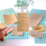 Nummers Letters Glitter Silicone Mold DIY Jewelry Set Kit