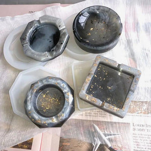 DIY Crystal Silicone Mould Ashtray Molds Epoxy Resin Mold