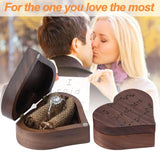Personalized Ring Bearer Box Wedding Rings Wood Holder