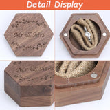 Personalized Ring Bearer Box Wedding Rings Wood Holder