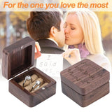 Personalized Ring Bearer Box Wedding Rings Wood Holder