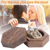 Personalized Ring Bearer Box Wedding Rings Wood Holder