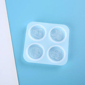 4 Cavity Religious Symbol Resin Casting Silicone Molds DIY Jewelry Crafts