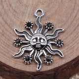20pcs Sun Charms Pendant For DIY Jewelry Making