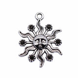 20pcs Sun Charms Pendant For DIY Jewelry Making