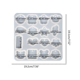 Heart Resin Mold Earrings Pendant Silicone Mold for DIY Crafts Jewelry Making