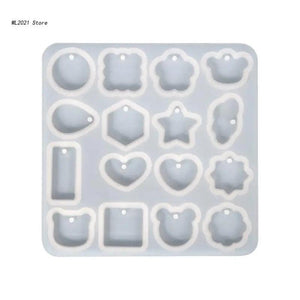 Earrings Resin Silicone Molds DIY Keychain Jewelry Casting Pendant Mold