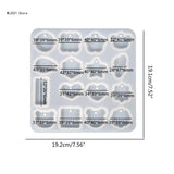 Earrings Resin Silicone Molds DIY Keychain Jewelry Casting Pendant Mold