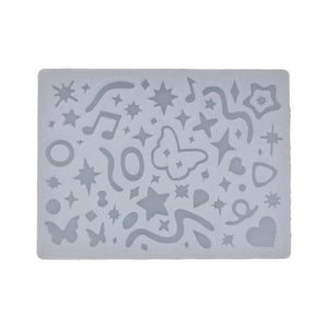 XXFD Star Resin Mold Shaker Filler Silicone Quicksand DIY Jewelry Making