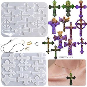 Cross Silicone Mold for Resin Epoxy Jewelry Making