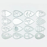 16Pcs Sea Creatures Stencil Template Metal Cut Die for Scrapbook Album Y08E