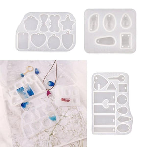 Pet Dog Tags Epoxy Resin Mold Pendant Silicone Mould DIY Crafts Jewelry Necklace