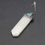 Sword Shape Stone Charm Pendant for DIY Jewelry Making 18x55mm