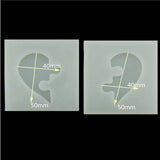 Heart Shape Epoxy Silicone Pendant Mold DIY Puzzle Charm Mould for Jewelry Resin