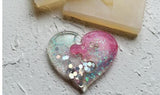 Heart Shape Epoxy Silicone Pendant Mold DIY Puzzle Charm Mould for Jewelry Resin