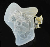 Swimming Mermaid Liquid Silicone Mold for Resin Jewelry Pendant