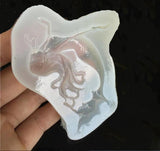 Swimming Mermaid Liquid Silicone Mold for Resin Jewelry Pendant