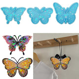 Silicone Light Shadow Keychain Moulds Hole Keyring Pendant Crafts