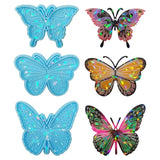Silicone Light Shadow Keychain Moulds Hole Keyring Pendant Crafts
