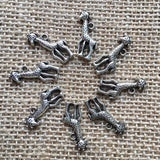 32 Pcs Antique Silver Plated Giraffe Charms for Jewelry Making