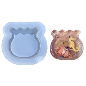 Quicksand Resin Casting Molds for Crystal Silicone Epoxy Pendant Keychain Mold