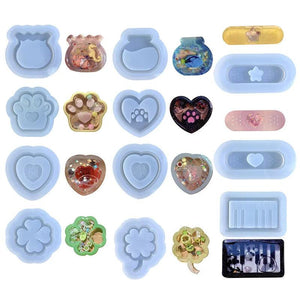 Quicksand Resin Casting Molds for Crystal Silicone Epoxy Pendant Keychain Mold
