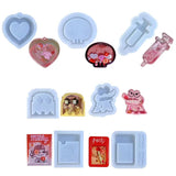 Quicksand Resin Casting Molds for Crystal Silicone Epoxy Pendant Keychain Mold