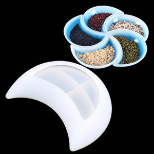 Moon Shaped Tray Resin Mold for Jewelry Storage Plate