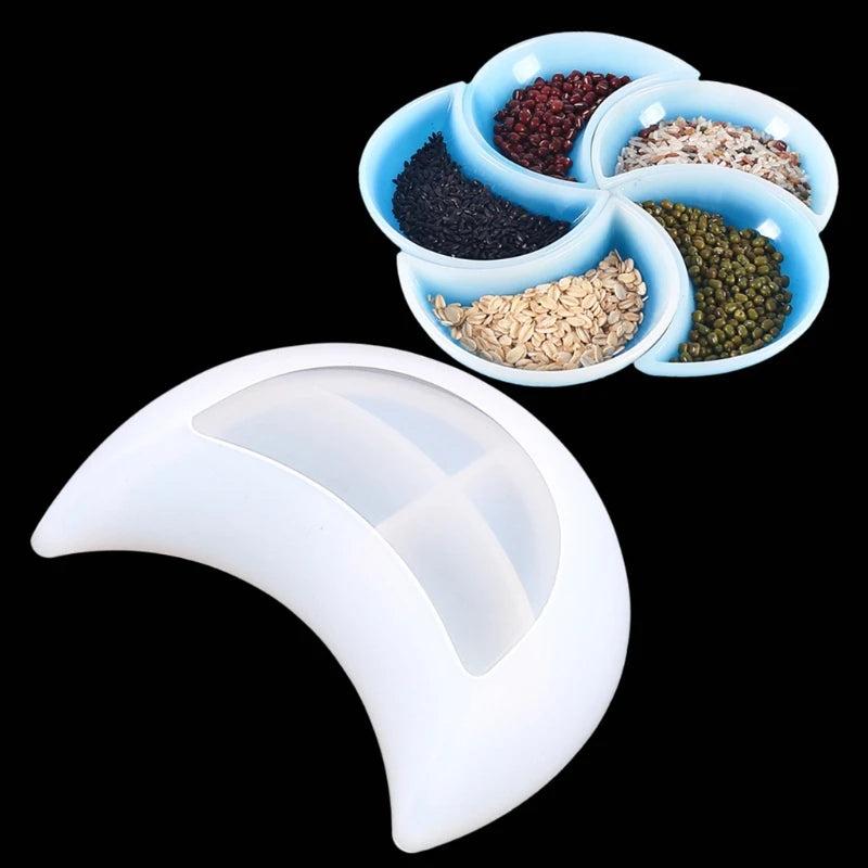 Moon Shaped Tray Resin Mold for Jewelry Storage Plate