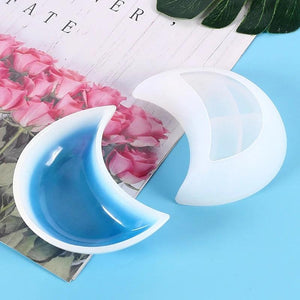 Moon Shaped Tray Resin Mold for Jewelry Storage Plate