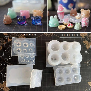 Silicone Pendant Mold For Resin Acrylic Jewelry Tools Earring Pendant Resin Mold