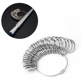 Jewelry Measuring Tool Rings Size Metal Finger Ring Sizer Measure Gauge